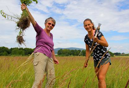 Frauen mit Werkzeug in der Natur Frauen mit Werkzeug in der Natur