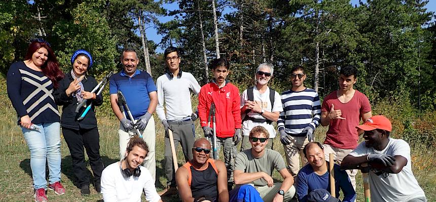 Freiwillige Helfer*innen am Vormittag