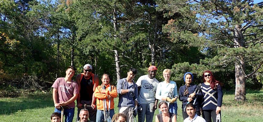 Freiwillige Helfer*innen am Vormittag