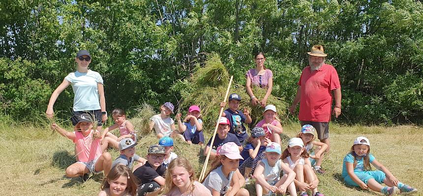 Die Schüler*innen der 1b der VS Franz Schubert-Straße