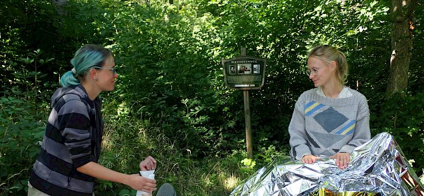 Versorgen einer tiefen Schnittverletzung.